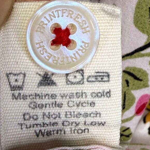 PRINTFRESH Bagheera Leopard Pajama Top Womens M Blush Pink Organic Cotton Poplin - Picture 9 of 11